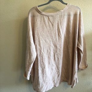 Ava & Viv Light Peach Sweater 2X